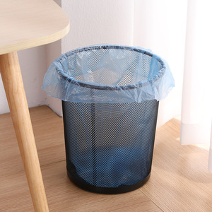 Round Metal Mesh Trash Can Large Size Indoor Waste <b>Bin</b> For Office Home Kitchen Storage - Product Image 4