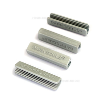 Embout de ceinture de haute qualité en alliage de zinc écologique, accessoire de ceinture, clip de fixation rectangulaire en métal denté pour vêtements