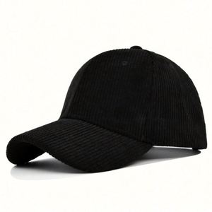 Wholesale Embroidery logo Blank Dad <b>Hat</b> Custom Corduroy Baseball <b>Hat</b> - Product Image 2