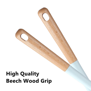 أواني طهي زرقاء مانجيا غير لاصقة أدوات سيليكون مقاوم للحرارة مع حامل كوسينا - Product Image 4