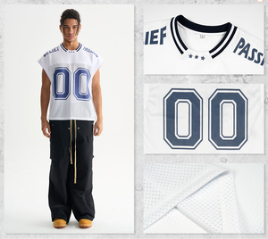 Camiseta de Baloncesto Personalizada para Hombre, Estilo Retro, de Algodón Transpirable, sin Mangas, con Logotipo Serigrafiado - Product Image 2