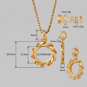 Colgante de Trébol de Cuatro Hojas para la Suerte y el Éxito |   Amuleto de Trébol de Moda 2026 para el Día de San Patricio |   Accesorios de Joyería DIY al por Mayor - Product Image 5