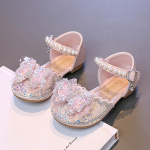 Scarpe da spiaggia <span class=keywords><strong>in</strong></span> <span class=keywords><strong>gomma</strong></span> rosa Beige per bambini comodi sandali a fondo morbido primavera ed estate con pantofole da ragazza Beige rosa - Product Image 2