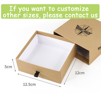 NOUVEAU Coffret cadeau de luxe personnalisé en papier kraft et boîte à bijoux avec impression design