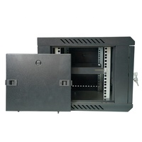 Porte en verre 6U montage mural CCTV armoire réseau boîte métal internet petites armoires réseau pour centre de données serveur Rack