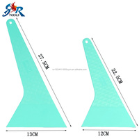 Outil de pose de film teinté pour vitres de voiture STR, motif quadrillé, ultra-fin, en PP triangulaire, résistant à la chaleur, grattoir rigide