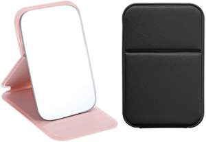 Miroir de beauté miniature en gros, miroir personnalisé avec logo, miroir cosmétique à main pliable, accessoires et outils de maquillage - Product Image 1