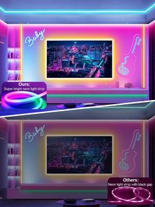 ชุดไฟนีออน LED RGB ควบคุมผ่านแอป24V แถบไฟนีออนอัจฉริยะ16.4FT * 2 - Product Image 6
