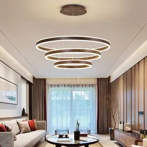 New Design Square Traditional Round Chandelier Home Decorative Led Chandelier Pendant Light Simple Modern Circle