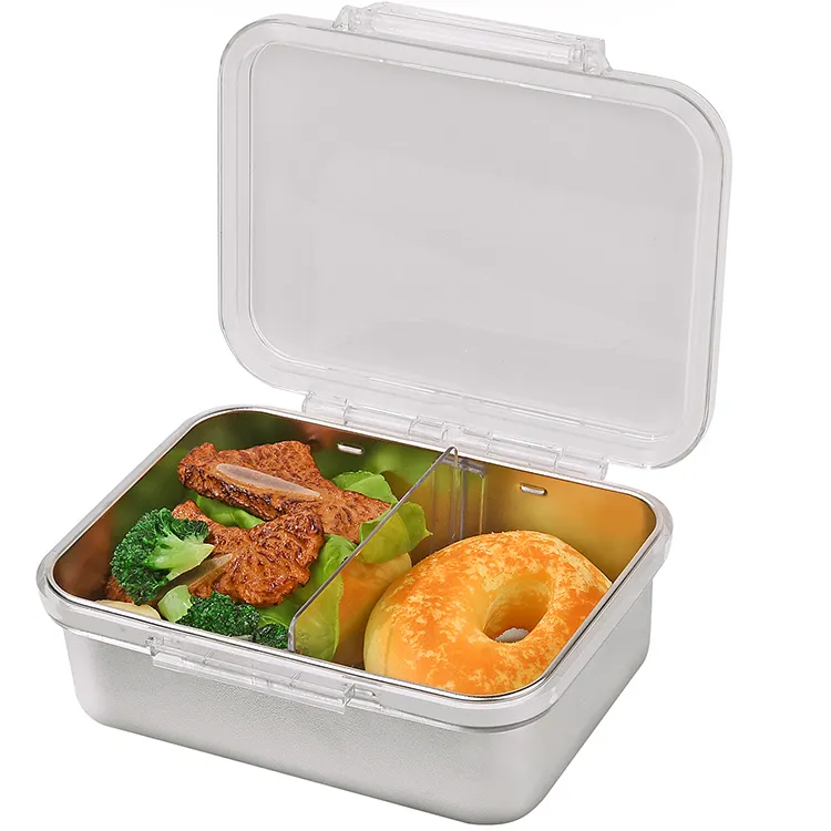 Aohea Veelkleurige Tiffin Lunchbox Roestvrijstalen Lunchbox Met Compartiment Kinderen