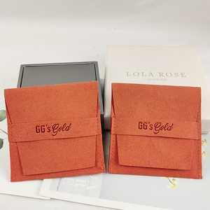 Bolsa de Joyería de Microfibra Número 1 en Calificaciones, Bolsa de Embalaje de Joyería de Terciopelo Personalizada con Logotipo - Product Image 2