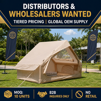 Tente Gonflable de Luxe 6,3 m² au Design Esthétique Premium pour Complexes Hôteliers et Resorts, Grande Fenêtre Panoramique en TPU, Imperméable, en Tissu Oxford, Maison Gonflable de Luxe