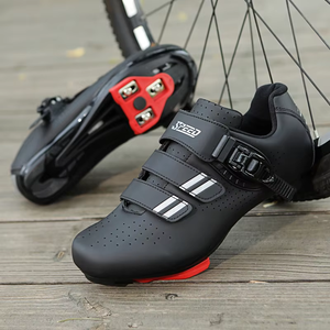 Zapatos de ciclismo de carretera para <span class=keywords><strong>hombre</strong></span> y mujer, <span class=keywords><strong>zapatillas</strong></span> de <span class=keywords><strong>spinning</strong></span> de fondo duro, zapatos de fondo ancho - Product Image 4