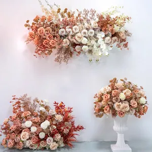 Wall Panels Interior Home Decoration Birthday Wedding Natural-like Artificial Flowers Arrangements Decorations For Reception