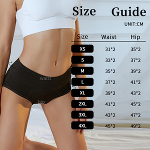 Sous-vêtement d'époque pour <span class=keywords><strong>femme</strong></span> 95% fibre de viscose avec gousset en pur coton, conception à 4 couches de sécurité anti-fuite pour les menstruations - Product Image 4