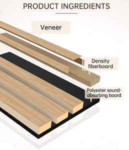 Design moderno WPC parete pannello composito legno rovere nero acustica <span class=keywords><strong>pannelli</strong></span> a parete fonoassorbente prezzo ragionevole modello 3D - Product Image 5