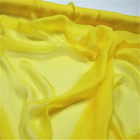 Respirant mince Transparent couleur unie 100% tissu en mousseline de soie naturelle pour été fille mode longue robe