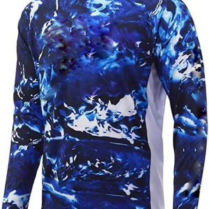 Camiseta de Pesca Personalizada con Protección Solar UPF 50+ para Hombre, 95% Poliéster, 5% Elastano, Fresca, de Manga Larga, con Capucha y Protección para el Cuello - Product Image 2