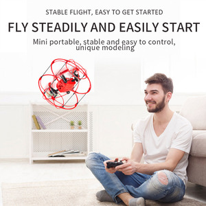 Lồng UFO RC Drone mini máy bay trực thăng máy bay điện tử tường leo <span class=keywords><strong>quadcopter</strong></span> nhỏ Drone đồ chơi cho trẻ em - Product Image 4