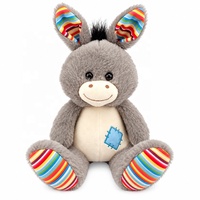 Peluche personnalisée brodée en forme de chien avec rembourrage en polyester et coton PP, poupée en peluche douce