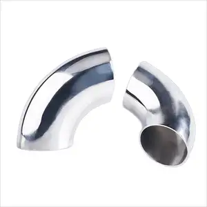 Stainless Steel Sanitary Fittings 304/316L Welded Pipe Fittings 45 Degree Elbow