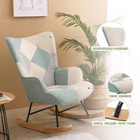 Fauteuil inclinable confortable épaissi en bois pingouin chaise berçante salon chambre balcon maison loisirs paresseux canapé Style pour simple