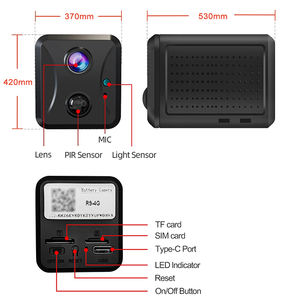 2025 Nieuwe Fabrieksprijs 4G Lte Geen Wifi Cellulaire Beveiliging Mini Camera Simkaart Radar Bewegingssensor Auto Camera Batterij Nacht - Product Image 5
