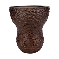 Cawan Hookah COSMO Buatan Tangan dari Tanah Liat, Warna Hitam, Bahan Modern, Bentuk Bulat, Pot Hookah Arab, Ukuran Besar Khusus untuk Merokok