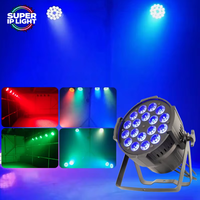 Projecteur LED RGBW 18*12W 180W 25 ° /40 °   Projecteur PAR de scène DMX512 4/8 canaux IP20, angle de faisceau 3200~7200K, pour mariages, fêtes et spectacles