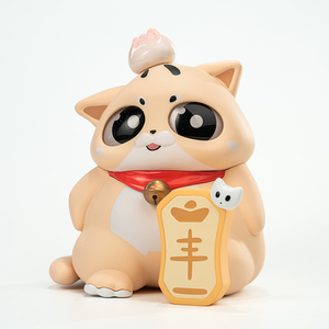 Figura de PVC de Gato de la Fortuna <span class=keywords><strong>Yubi</strong></span> Bear, Caja Sorpresa, Adorno de Muñeco con Temática Animal, Regalo, En Stock, Personalizado, OEM, Venta al por Mayor de Fábrica - Product Image 1