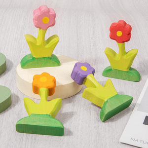 Casa de Juegos de Madera para Niñas con Escena de Flores Pequeñas - Juguete Favorito para Bebés de 0 a 24 Meses - Product Image 1