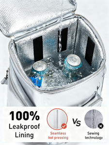 กระเป๋าใส่ไวน์แบบมีล้อ กระเป๋าเก็บความเย็นไวน์แบบกันรั่ว กระเป๋าเดินทางใส่ไวน์ กระเป๋าใส่ขวดไวน์แบบพกพา ของขวัญสำหรับผู้หญิงและผู้ชาย - Product Image 2