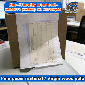 Busta Ecologica Trasparente in Carta Glassine Autoadesiva per Spedizioni, Fatture, Documenti e Liste di Imballaggio - Product Image 2