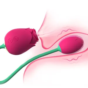 玫瑰成人用品吮吸舔逗弄双头振动器玫瑰吮吸振动器女性性玩具