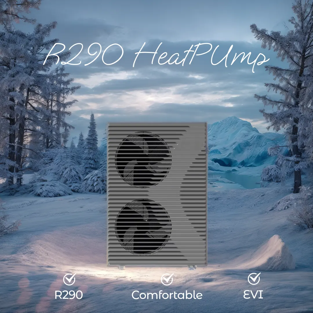 Nieuwe Dc Inverter Erp A +++ Warmtepomp Monobloc R290 Lucht-Water Warmtepomp Voor Europa Verwarming In De Winter