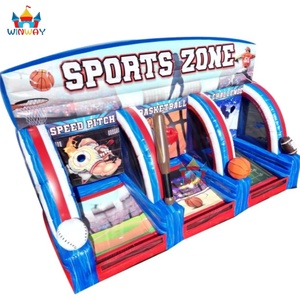 New-Design 3 in 1 <b>Sports</b> Challenge Interactive Inflatable Game with PVC Material 6.1x4x4.3m Size for Indoor/Outdoor Rental - Product Image 3