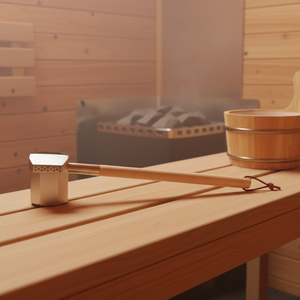 Espátula <span class=keywords><strong>de</strong></span> Acero Inoxidable <span class=keywords><strong>de</strong></span> Diseño Moderno para Sauna, con Mangos <span class=keywords><strong>de</strong></span> Madera, Tamaño Personalizado, para Accesorios <span class=keywords><strong>de</strong></span> Sauna - Product Image 2