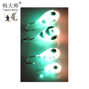 Jigs de pêche sur glace à tête en tungstène, lumineux avec hameçon, <span class=keywords><strong>pour</strong></span> la pêche à l'achigan en hiver, leurres de pêche sur glace Ice Eye Abdominal, approvisionnement direct usine depuis 20 ans - Product Image 4