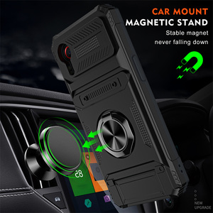 Funda de teléfono con armadura a prueba de golpes para <span class=keywords><strong>Samsung</strong></span> Galaxy <span class=keywords><strong>XCover</strong></span> 7 <span class=keywords><strong>Pro</strong></span>, anillo de Metal magnético, soporte antichoque, funda con ranura para tarjeta - Product Image 3