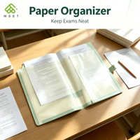 Protège-Emoticon Rotatif Personnalisé, Classeur Accordéon Extensible, Organisateur de Documents Portable en PP pour Rangement de Papiers Étudiant