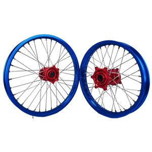 Juego Completo de Ruedas Delanteras y Traseras de Aluminio CNC de 21 y 19 Pulgadas Anodizadas para <span class=keywords><strong>Honda</strong></span> CRF CRF R CRF X Dirt Bike <span class=keywords><strong>Motocross</strong></span> Off Road Enduro - Product Image 3