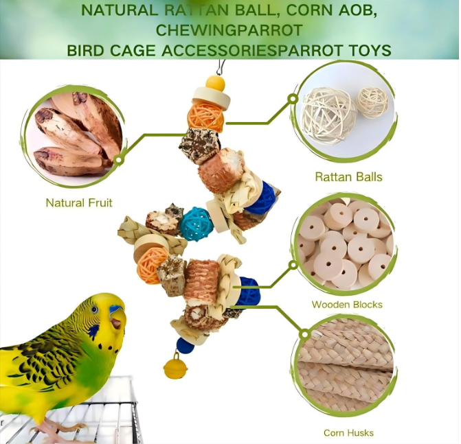 plastic life size budgie toy