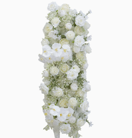 Boule de fleurs artificielle blanche d'hortensia, rose et gypsophile, directement de l'usine, pour décoration de mariage, événement ou anniversaire