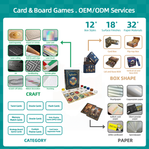 Coffret Cadeau de Jeu de Société Premium Enchanté avec Boîte Florale Gaufrée et Cartes à Jouer Illustrées à la Main pour Occasions Spéciales TCG - Product Image 6