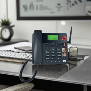 Téléphone sans fil fixe <span class=keywords><strong>4G</strong></span> JIMI, double SIM, écran couleur 2,4 pouces, batterie 1000 mAh, WiFi//Appel SOS, clavier/utilisation sur ordinateur de bureau - Product Image 2