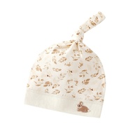Gorro de Algodón Puro Transpirable con Estampado Animal para Bebés de Un Mes, Gorro Bonito sin Costuras Clase A para Niños y Niñas