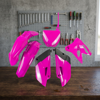 Kit plastique fuchsia XFUN YAKIT320P-6642 pour accessoires de moto Yamaha YZ 85 2015-2021