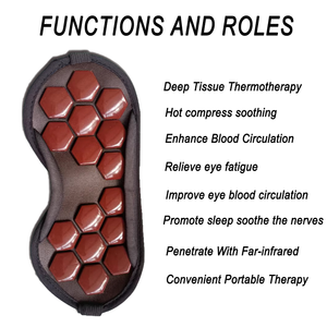 <span class=keywords><strong>Masque</strong></span> oculaire chauffant infrarouge JadeTourmaline OEM ODM en gros, à ions négatifs, pour soulager la fatigue oculaire et favoriser le sommeil - Product Image 5