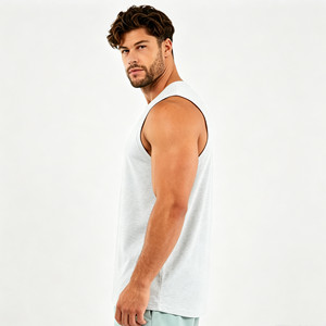 Camiseta sin Mangas Personalizada con Logotipo del Proveedor, Camiseta Deportiva de Algodón para Hombre, para Entrenamiento Muscular, Running, Gimnasio, Fitness - Product Image 5