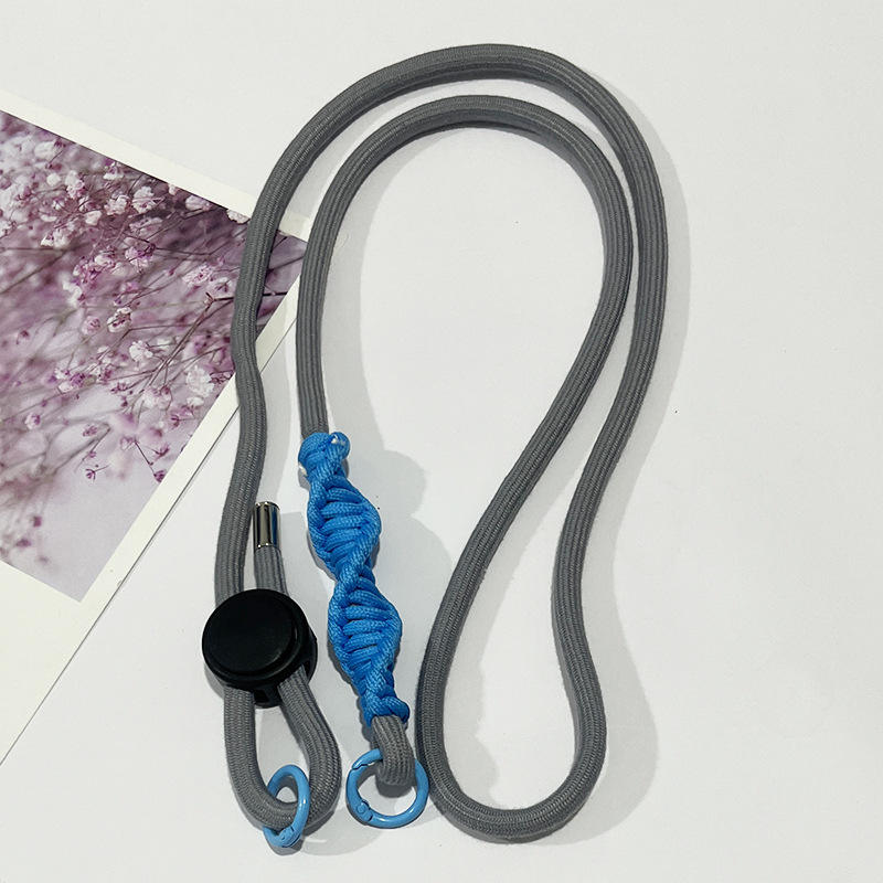 Grey Cord with Blue Knot